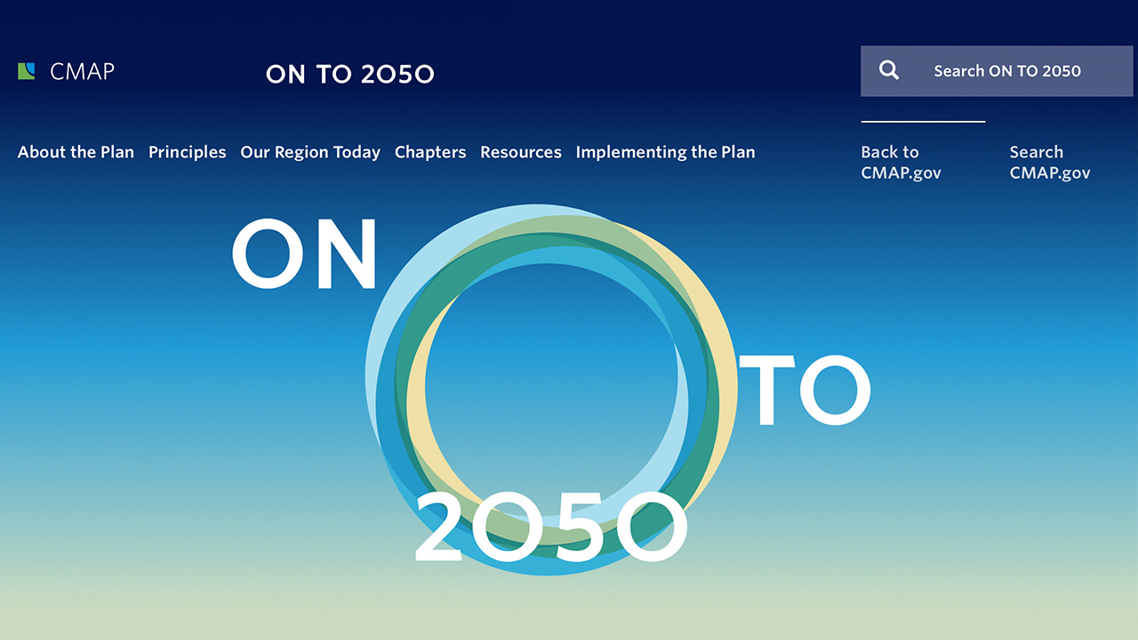 CMAPs ON TO 2050 website
