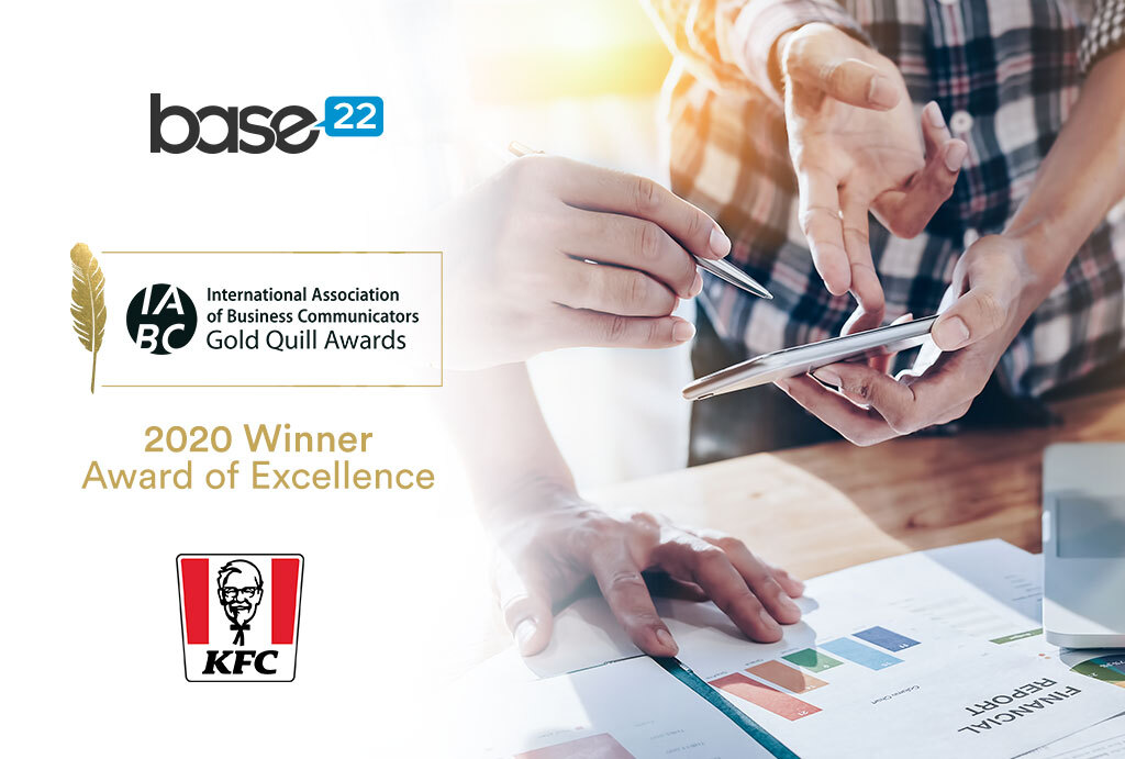 Base22 wins Gold Quill Award