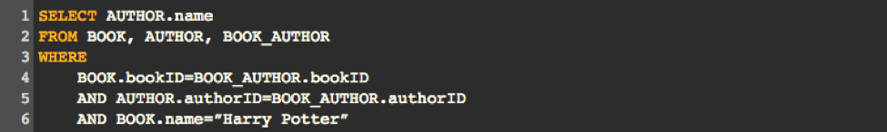 Figure 3 - Comparison of the same query using SQL assuming a test schema.