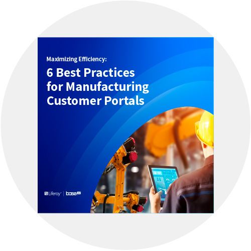 Manufacturing customer portal ebook with best practices for building a successful one.